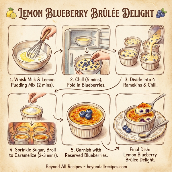 Lemon Blueberry Brûlée Delight instructions