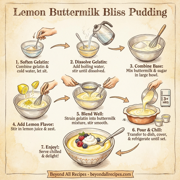 Lemon Buttermilk Bliss Pudding instructions