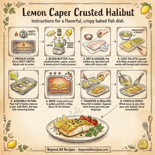 Lemon Caper Crusted Halibut instructions