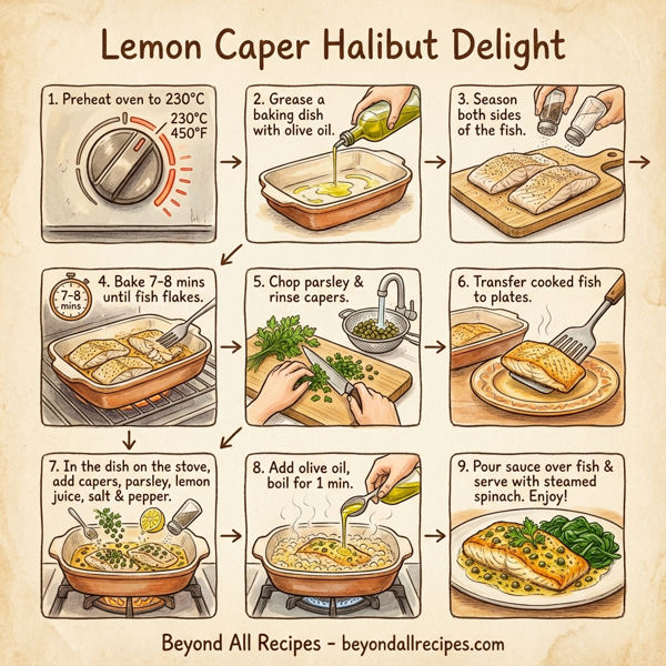 Lemon Caper Halibut Delight instructions
