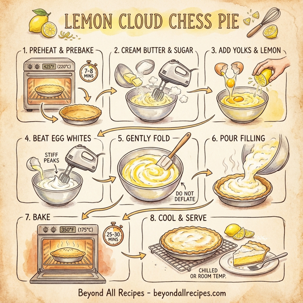 Lemon Cloud Chess Pie instructions