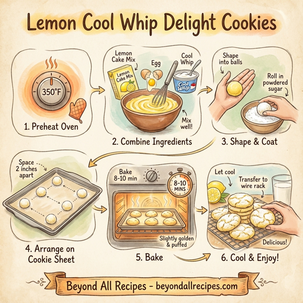 Lemon Cool Whip Delight Cookies instructions