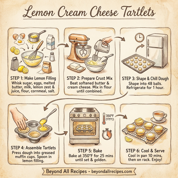 Lemon Cream Cheese Tartlets instructions
