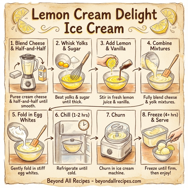 Lemon Cream Delight Ice Cream instructions