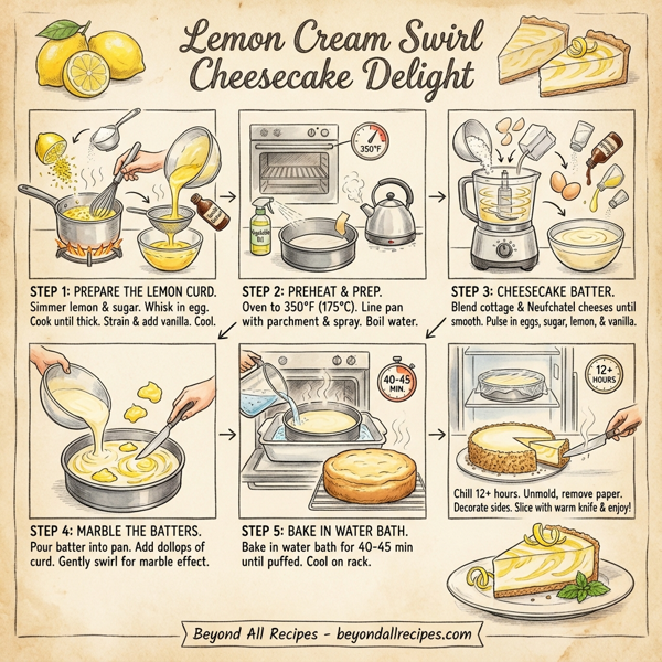 Lemon Cream Swirl Cheesecake Delight instructions
