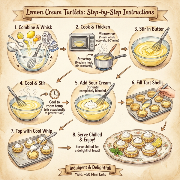 Lemon Cream Tartlets instructions