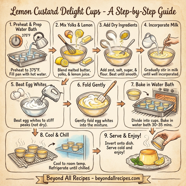 Lemon Custard Delight Cups instructions
