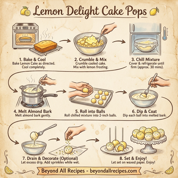 Lemon Delight Cake Pops instructions