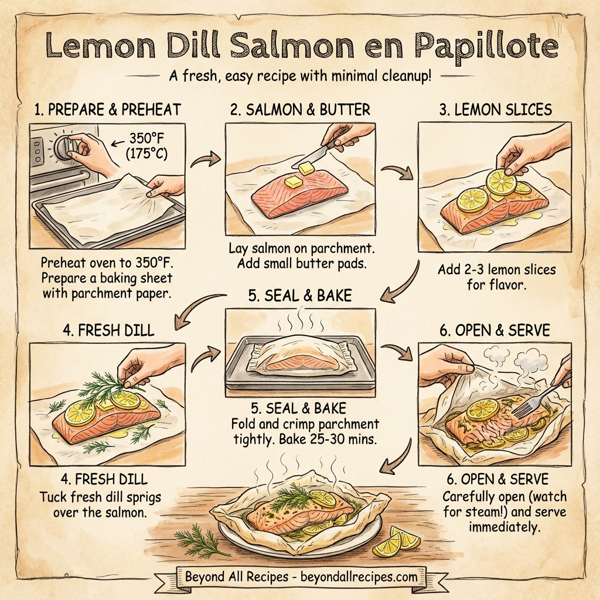Lemon Dill Salmon en Papillote instructions