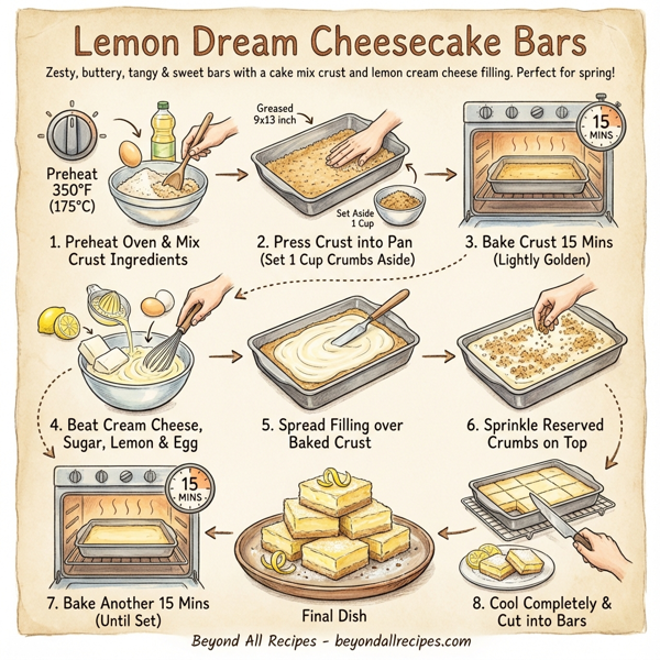 Lemon Dream Cheesecake Bars instructions