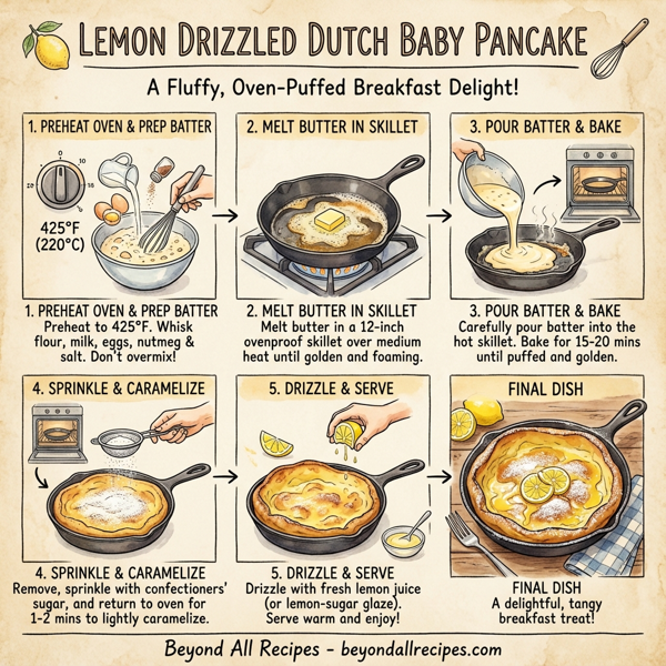 Lemon Drizzled Dutch Baby Pancake instructions