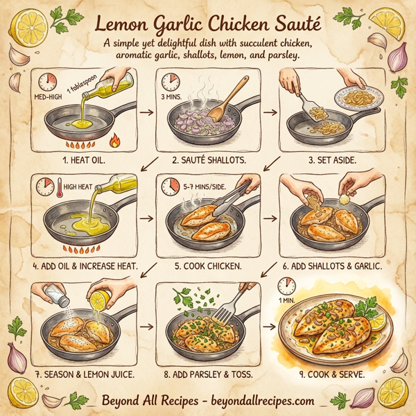 Lemon Garlic Chicken Sauté instructions