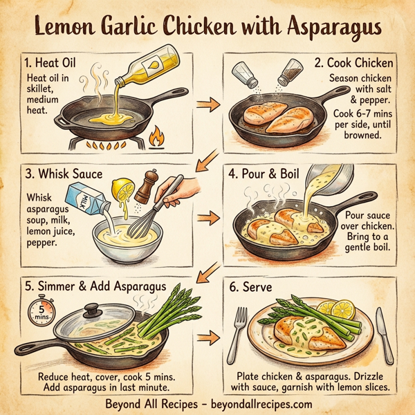 Lemon Garlic Chicken with Asparagus instructions