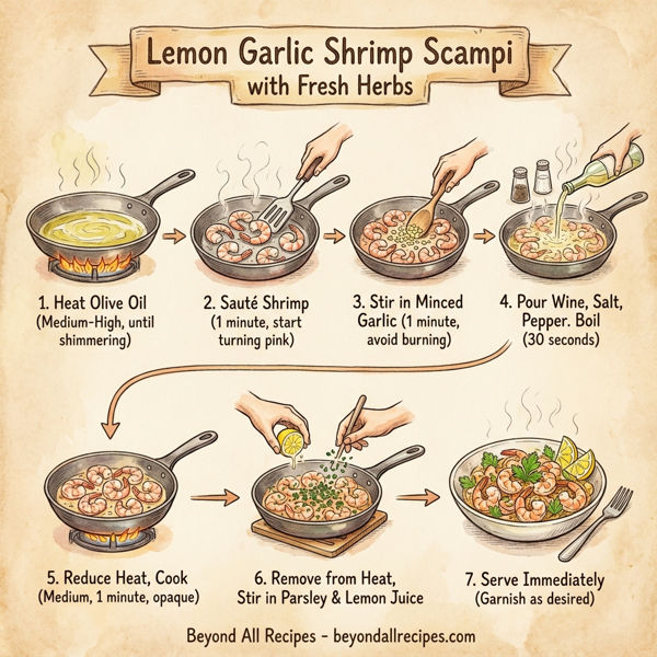 Lemon Garlic Shrimp Scampi with Fresh Herbs instructions