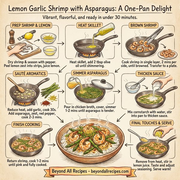 Lemon Garlic Shrimp with Asparagus instructions