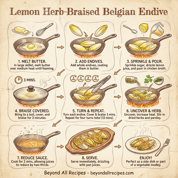 Lemon Herb-Braised Belgian Endive instructions