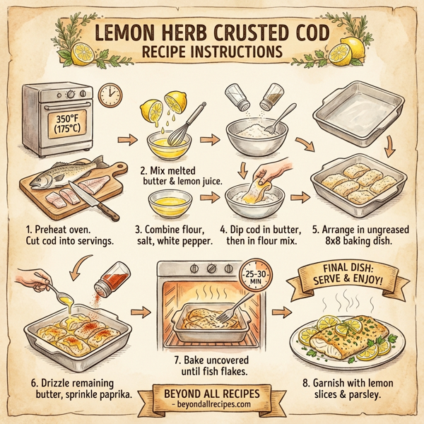 Lemon Herb Crusted Cod instructions