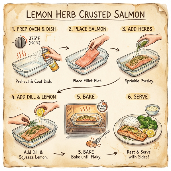 Lemon Herb Crusted Salmon instructions