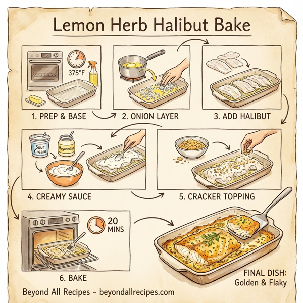 Lemon Herb Halibut Bake instructions