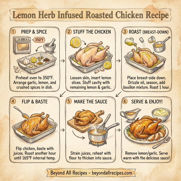 Lemon Herb Infused Roasted Chicken instructions