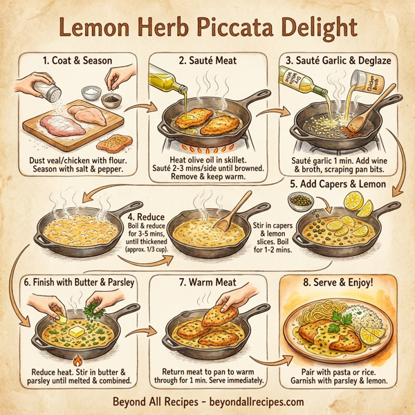 Lemon Herb Piccata Delight instructions