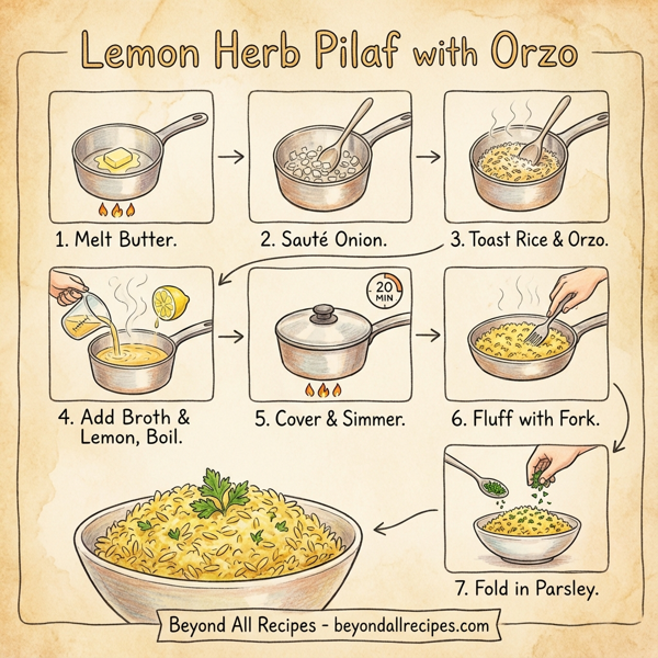 Lemon Herb Pilaf with Orzo instructions