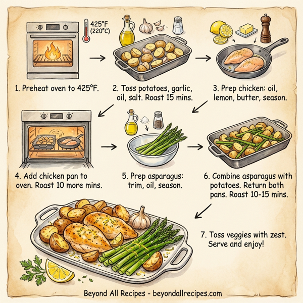 Lemon Herb Roasted Chicken with Seasonal Vegetables instructions