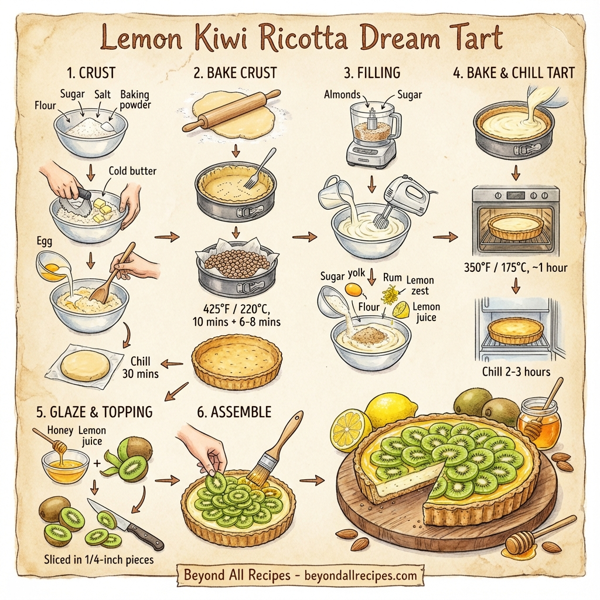 Lemon Kiwi Ricotta Dream Tart instructions
