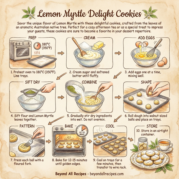 Lemon Myrtle Delight Cookies instructions