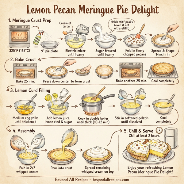Lemon Pecan Meringue Pie Delight instructions