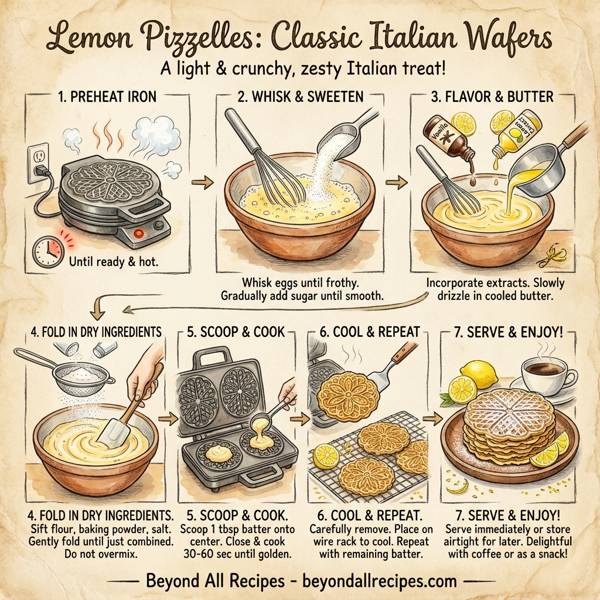 Lemon Pizzelles: Classic Italian Wafers instructions