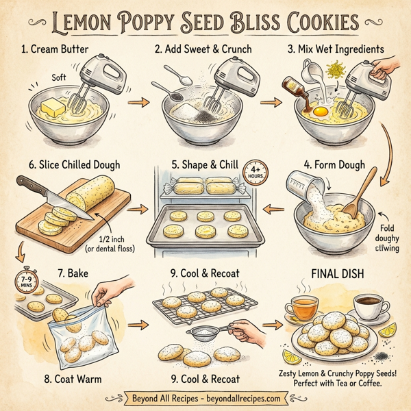 Lemon Poppy Seed Bliss Cookies instructions