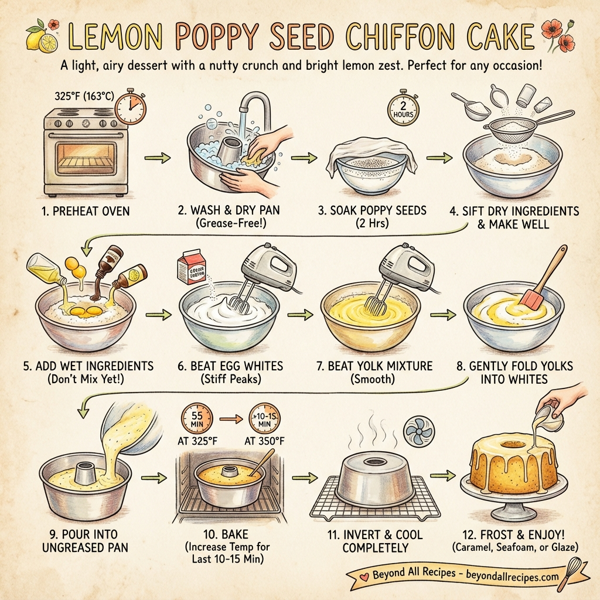 Lemon Poppy Seed Chiffon Cake instructions