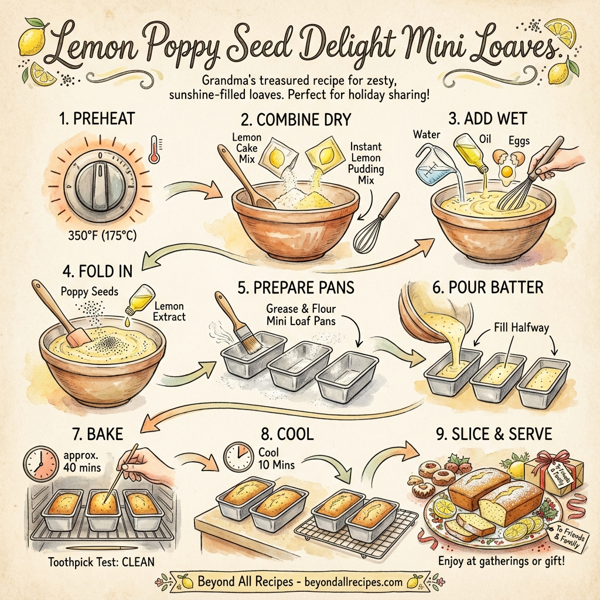 Lemon Poppy Seed Delight Mini Loaves instructions