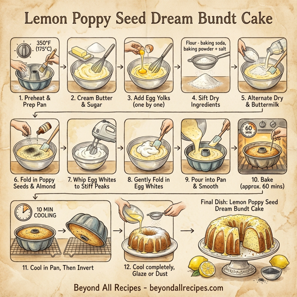 Lemon Poppy Seed Dream Bundt Cake instructions
