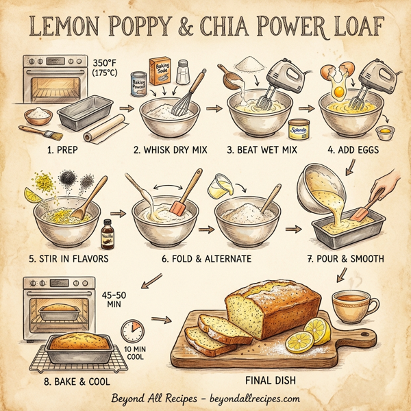 Lemon Poppy & Chia Power Loaf instructions