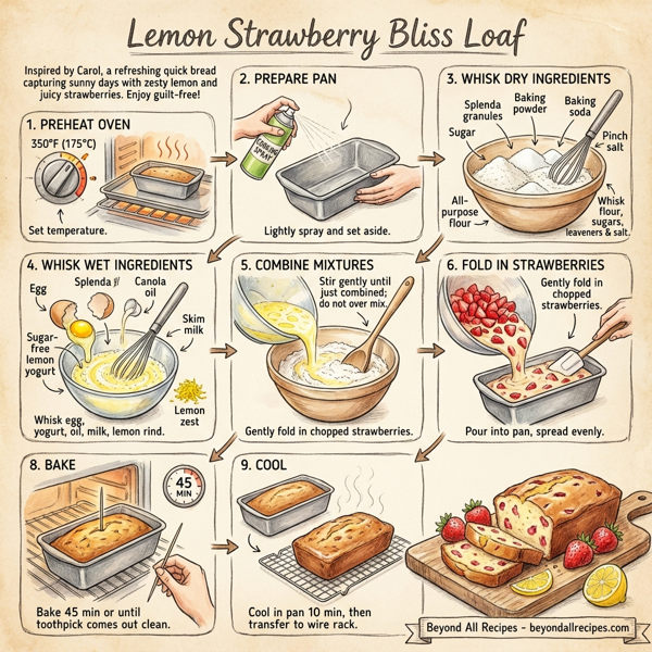 Lemon Strawberry Bliss Loaf instructions