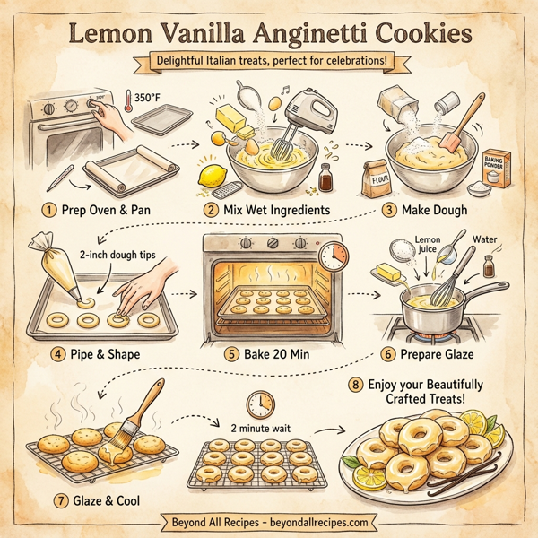 Lemon Vanilla Anginetti Cookies instructions