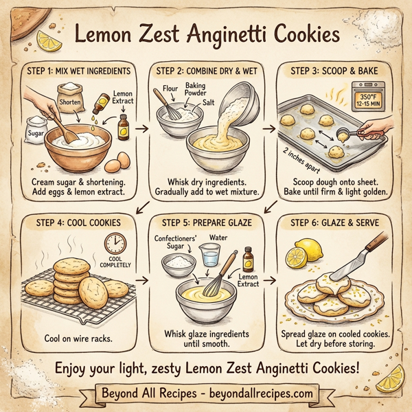 Lemon Zest Anginetti Cookies instructions
