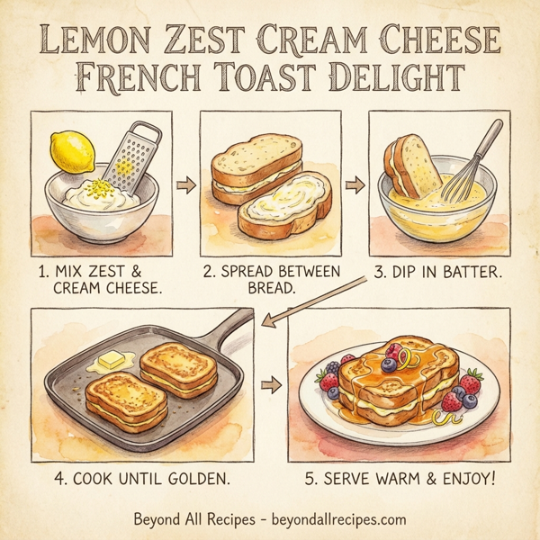 Lemon Zest Cream Cheese French Toast Delight instructions