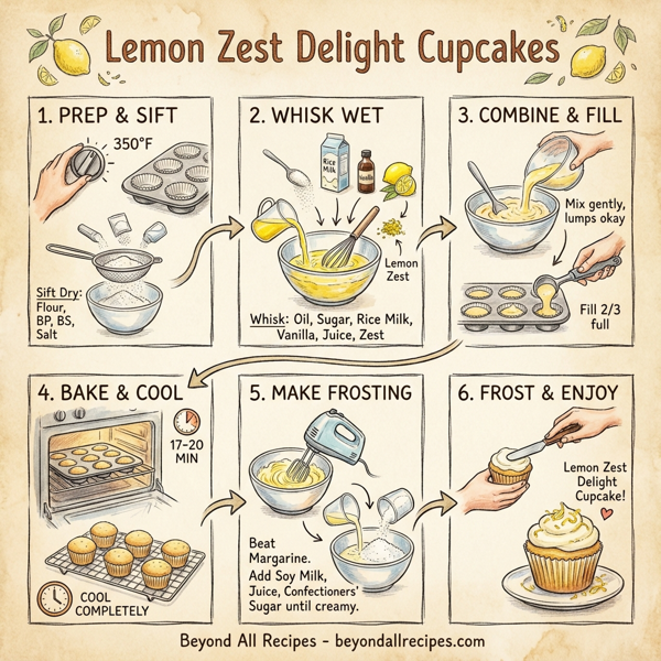 Lemon Zest Delight Cupcakes instructions