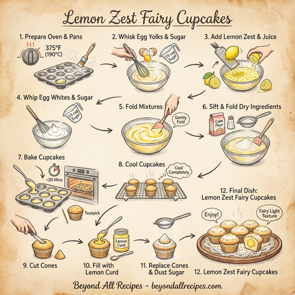 Lemon Zest Fairy Cupcakes instructions