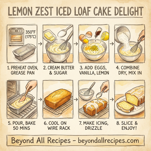 Lemon Zest Iced Loaf Cake Delight instructions