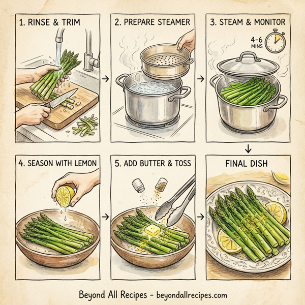 Lemon Zest Steamed Asparagus instructions