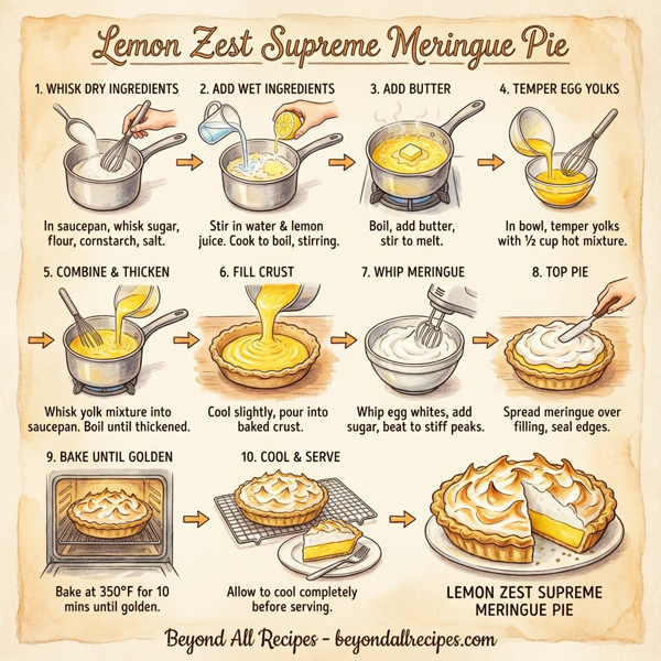 Lemon Zest Supreme Meringue Pie instructions