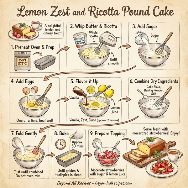 Lemon Zest and Ricotta Pound Cake instructions