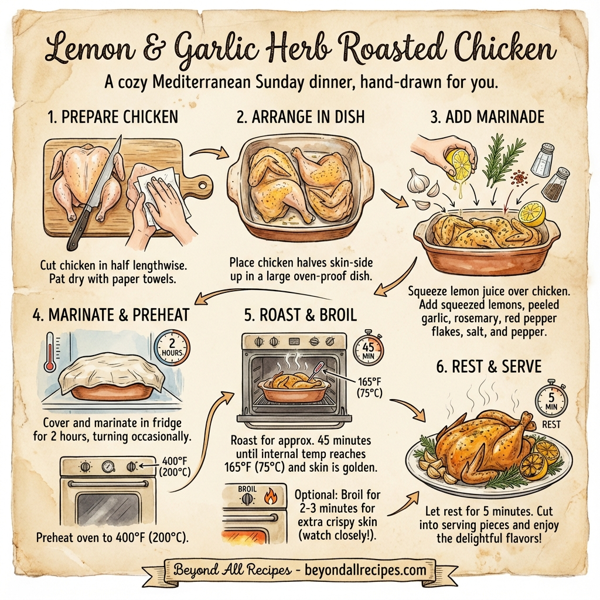 Lemon & Garlic Herb Roasted Chicken instructions