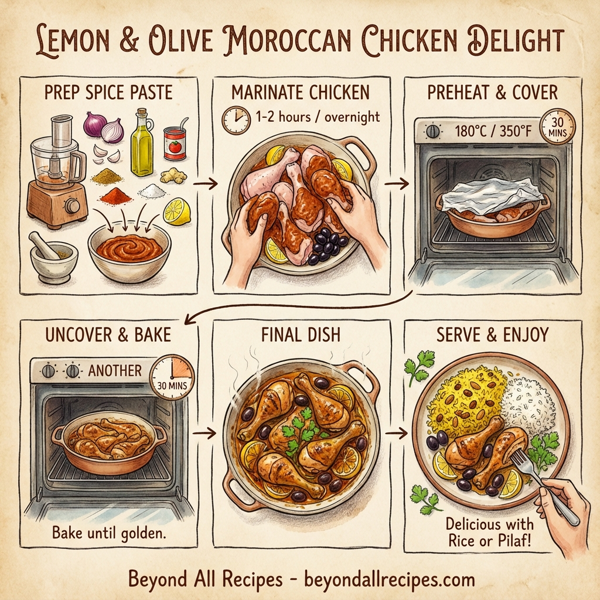 Lemon & Olive Moroccan Chicken Delight instructions
