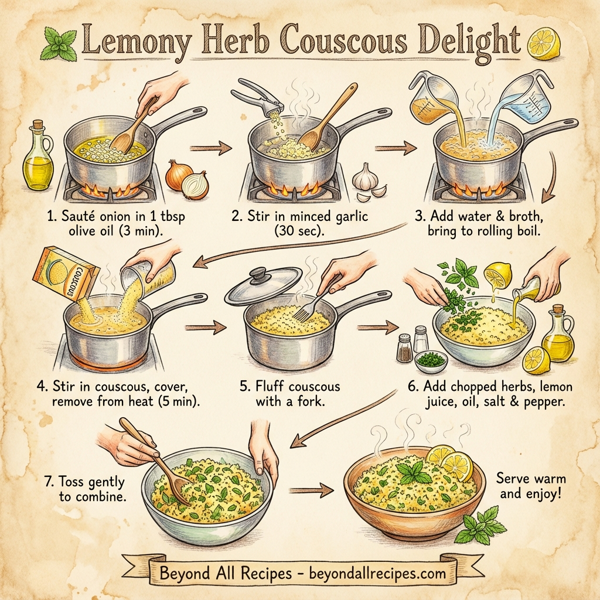 Lemony Herb Couscous Delight instructions