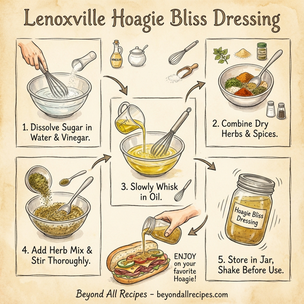 Lenoxville Hoagie Bliss Dressing instructions